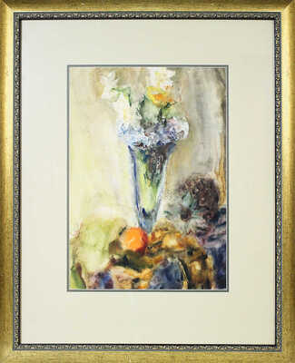 Забелина Александра Леонидовна. Левкои и нарциссы в высокой рюмке 